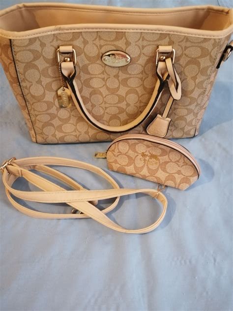 bolsa coach clon de piel mercado libre